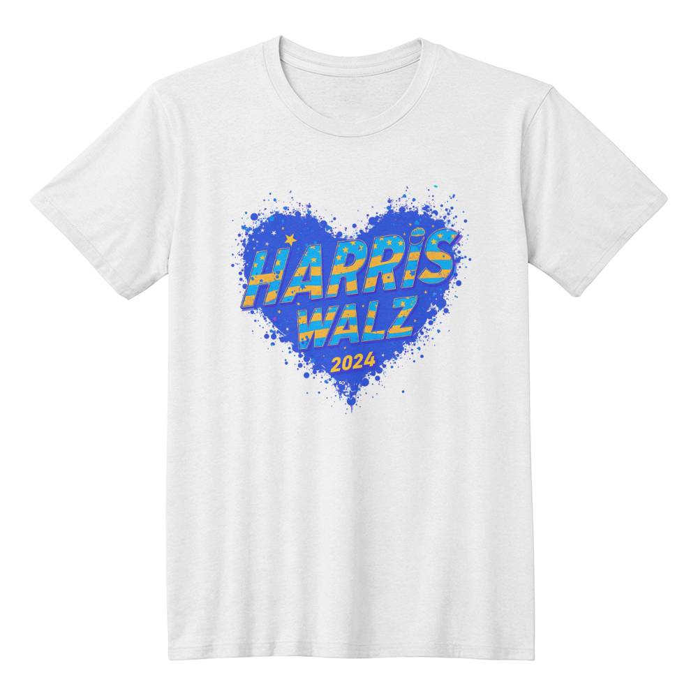 Kamala Heart-Bella Canvas 3001 Unisex Jersey Tee,political t shirts, Kamala,Election,Vote,Democratic,Madam President,Election 137 - Essential Home Zone Essential Home Zone White / XS Clothing Kamala Heart-Bella Canvas 3001 Unisex Jersey Tee,political t shirts, Kamala,Election,Vote,Democratic,Madam President,Election 137