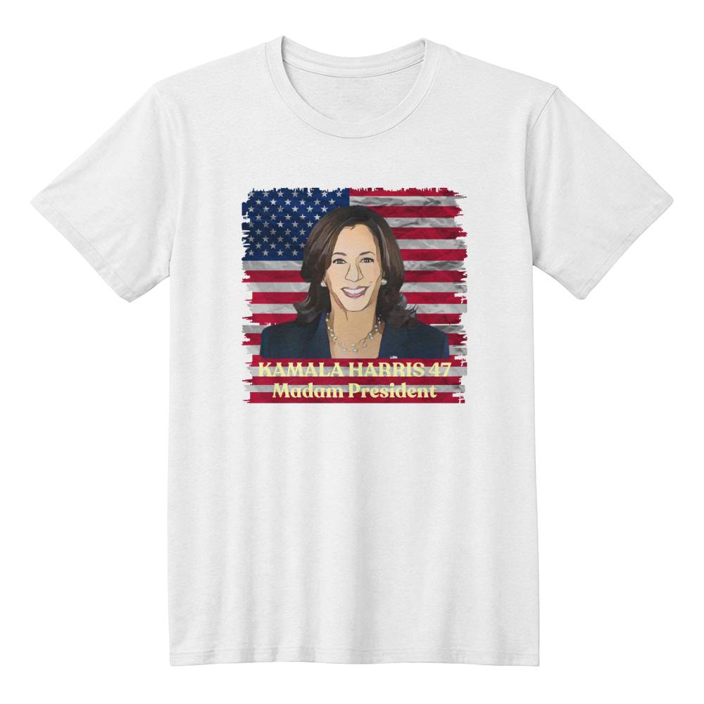 Madam President picture-Bella Canvas 3001 Unisex Jersey Tee,political t shirts, Kamala,Election,Vote,Democratic,Madam President,Election 141 - Essential Home Zone Essential Home Zone White / XS Clothing Madam President picture-Bella Canvas 3001 Unisex Jersey Tee,political t shirts, Kamala,Election,Vote,Democratic,Madam President,Election 141