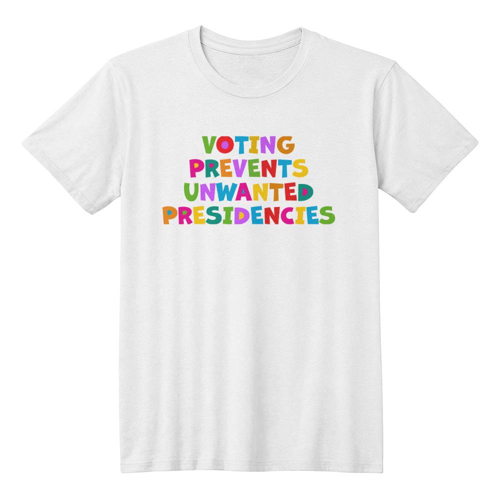 Voting Prevents Unwanted Presidencies-Bella + Canvas 3001 Unisex Jersey Tee 156 - Essential Home Zone Essential Home Zone White / XS Clothing Voting Prevents Unwanted Presidencies-Bella + Canvas 3001 Unisex Jersey Tee 156