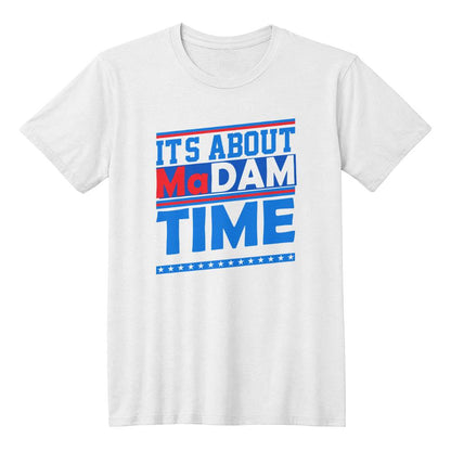 Madam Time-Madam President Eagle-Bella Canvas 3001 Unisex Jersey Tee,political t shirts, Kamala,Election,Vote,Democratic,Madam President,Election 132 - Essential Home Zone Essential Home Zone White / XS Clothing Madam Time-Madam President Eagle-Bella Canvas 3001 Unisex Jersey Tee,political t shirts, Kamala,Election,Vote,Democratic,Madam President,Election 132