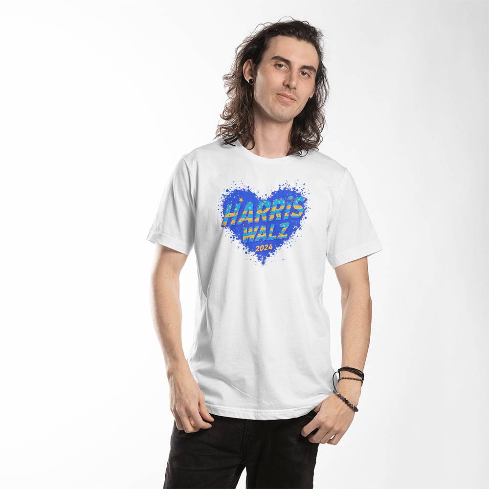 Kamala Heart-Bella Canvas 3001 Unisex Jersey Tee,political t shirts, Kamala,Election,Vote,Democratic,Madam President,Election 137 - Essential Home Zone Essential Home Zone Clothing Kamala Heart-Bella Canvas 3001 Unisex Jersey Tee,political t shirts, Kamala,Election,Vote,Democratic,Madam President,Election 137