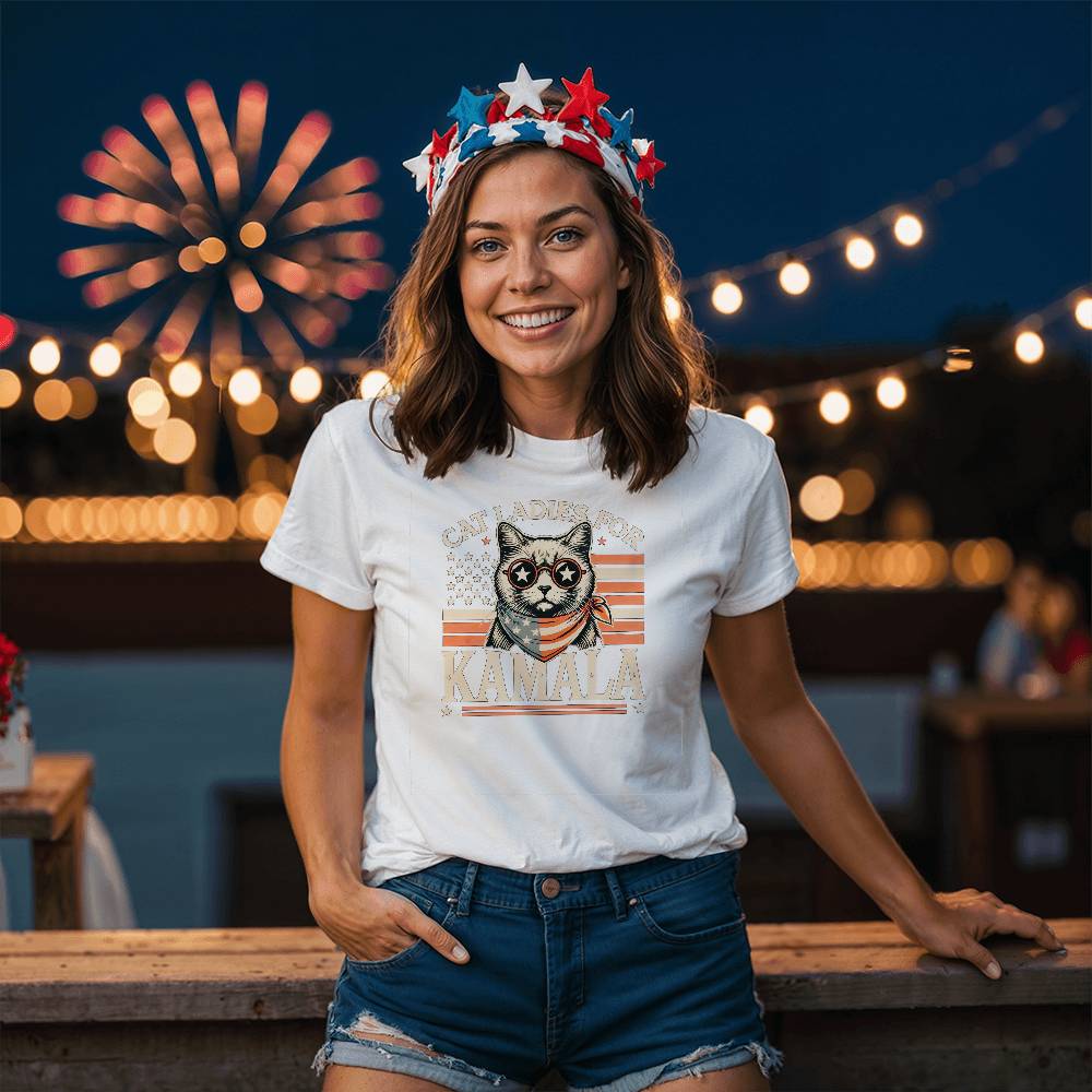 Cats For Kamala-Meet the Bella + Canvas Unisex 3001 Jersey Tee 151 - Essential Home Zone Essential Home Zone Clothing Cats For Kamala-Meet the Bella + Canvas Unisex 3001 Jersey Tee 151