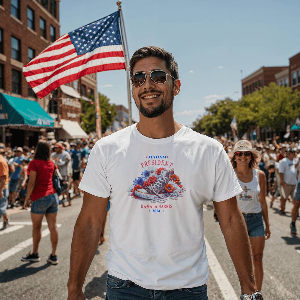 madam President Sneaker-Bella + Canvas 3001 Unisex Jersey Tee 135 - Essential Home Zone Essential Home Zone Clothing madam President Sneaker-Bella + Canvas 3001 Unisex Jersey Tee 135