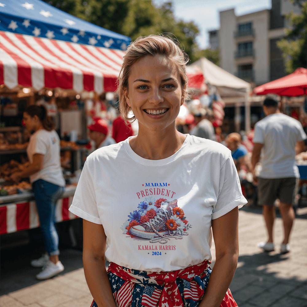 madam President Sneaker-Bella + Canvas 3001 Unisex Jersey Tee 135 - Essential Home Zone Essential Home Zone Clothing madam President Sneaker-Bella + Canvas 3001 Unisex Jersey Tee 135