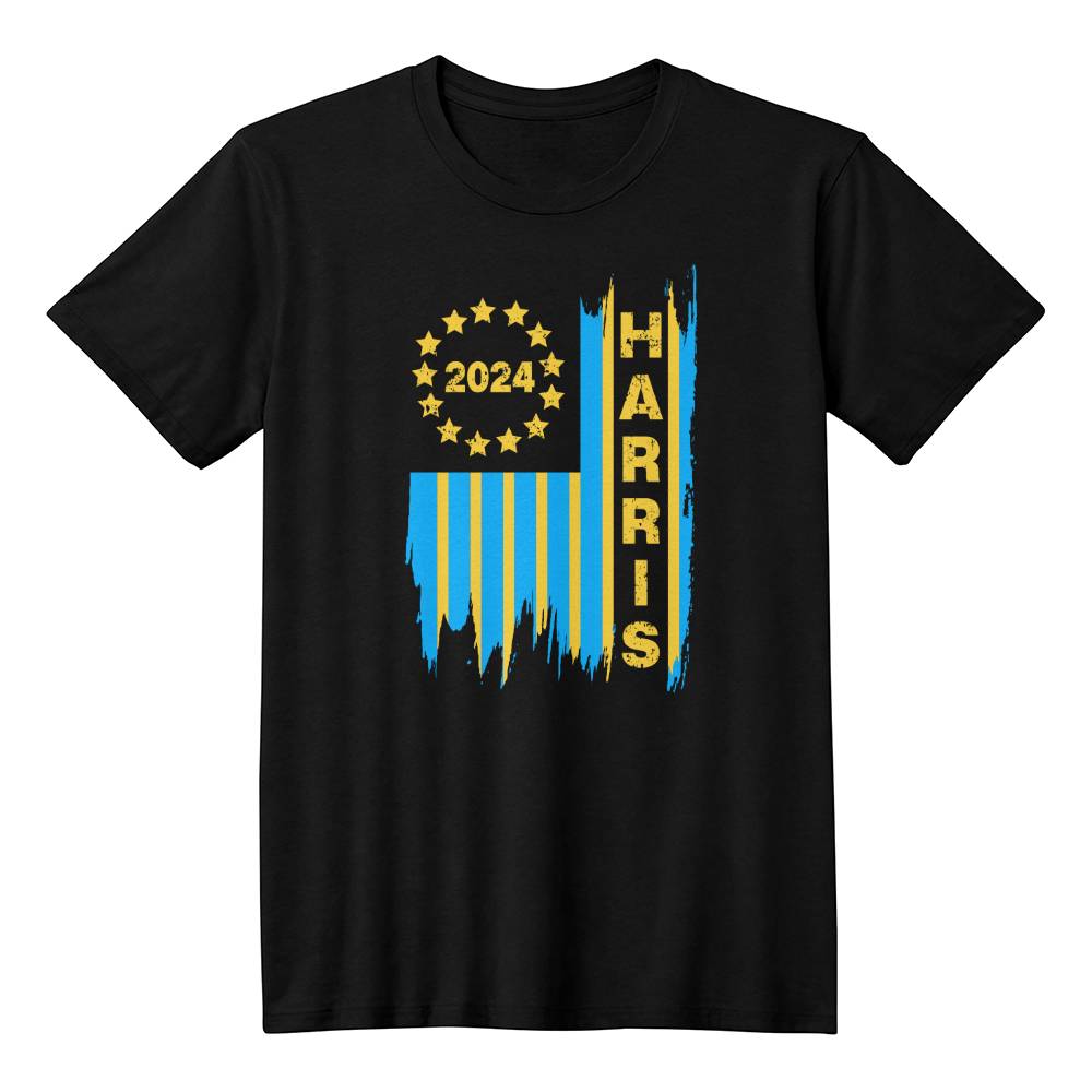 Harris vertical Flag-Bella Canvas 3001 Unisex Jersey Tee,political t shirts, Kamala,Election,Vote,Democratic,Madam President,Election 134 - Essential Home Zone Essential Home Zone Black / XS Clothing Harris vertical Flag-Bella Canvas 3001 Unisex Jersey Tee,political t shirts, Kamala,Election,Vote,Democratic,Madam President,Election 134