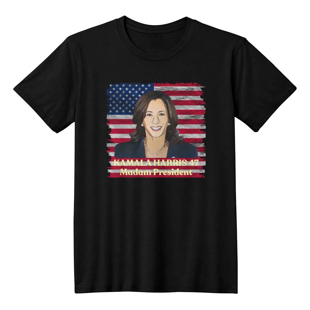 Madam President picture-Bella Canvas 3001 Unisex Jersey Tee,political t shirts, Kamala,Election,Vote,Democratic,Madam President,Election 141 - Essential Home Zone Essential Home Zone Black / XS Clothing Madam President picture-Bella Canvas 3001 Unisex Jersey Tee,political t shirts, Kamala,Election,Vote,Democratic,Madam President,Election 141