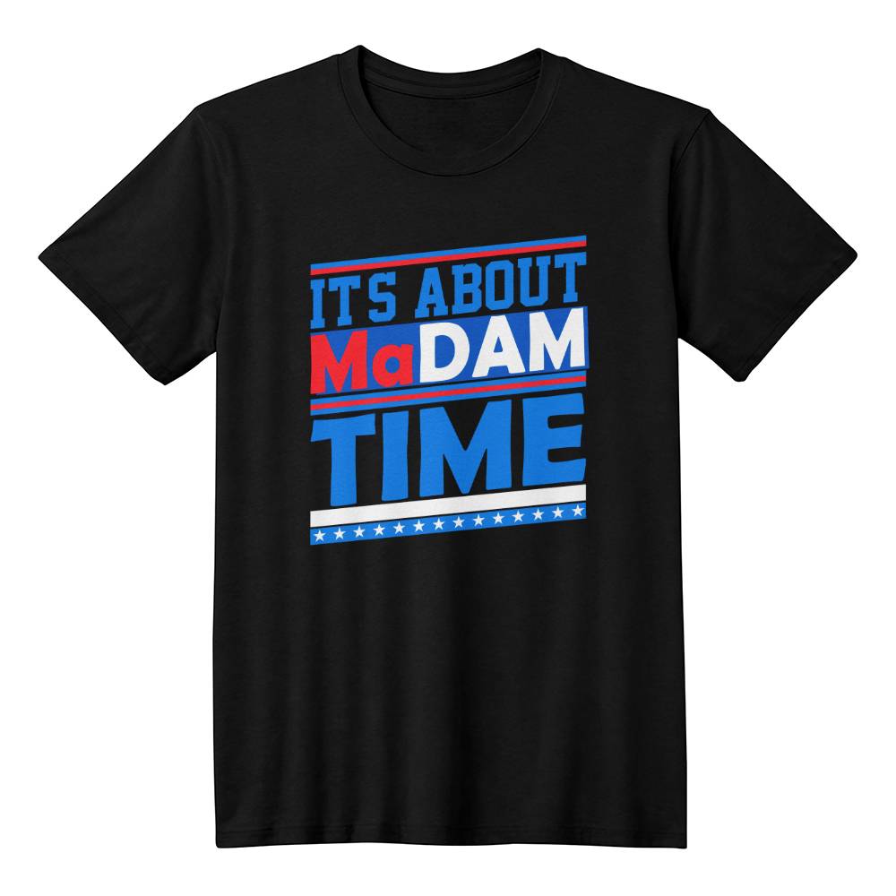 Madam Time-Madam President Eagle-Bella Canvas 3001 Unisex Jersey Tee,political t shirts, Kamala,Election,Vote,Democratic,Madam President,Election 132 - Essential Home Zone Essential Home Zone Black / XS Clothing Madam Time-Madam President Eagle-Bella Canvas 3001 Unisex Jersey Tee,political t shirts, Kamala,Election,Vote,Democratic,Madam President,Election 132