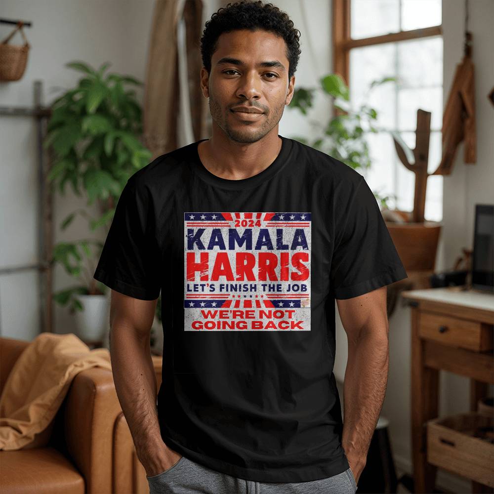 Let's Finish The Job-Bella Canvas 3001 Unisex Jersey Tee,political t shirts, Kamala,Election,Vote,Democratic,Madam President,Election 130 - Essential Home Zone Essential Home Zone Clothing Let's Finish The Job-Bella Canvas 3001 Unisex Jersey Tee,political t shirts, Kamala,Election,Vote,Democratic,Madam President,Election 130