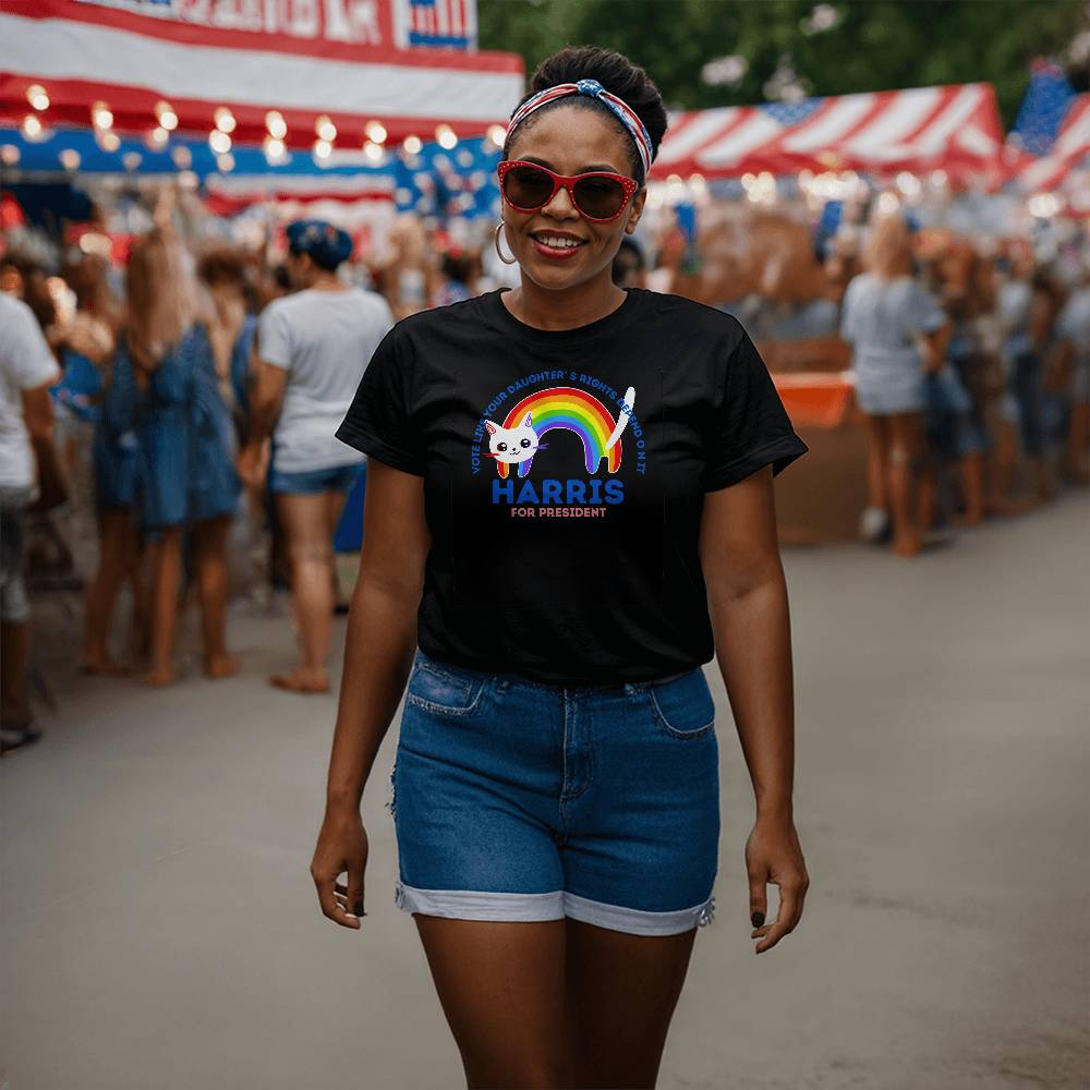 Vote Like Your Daughter's Right Depend On It-Bella Canvas 3001 Unisex Jersey Tee,political t shirt, Kamala,Election,Vote,Madam President 146 - Essential Home Zone Essential Home Zone Clothing Vote Like Your Daughter's Right Depend On It-Bella Canvas 3001 Unisex Jersey Tee,political t shirt, Kamala,Election,Vote,Madam President 146