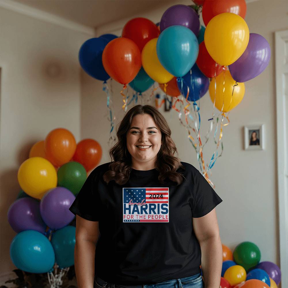 Harris For The People Flag-Bella + Canvas 3001 Unisex Jersey Tee 154 - Essential Home Zone Essential Home Zone Clothing Harris For The People Flag-Bella + Canvas 3001 Unisex Jersey Tee 154