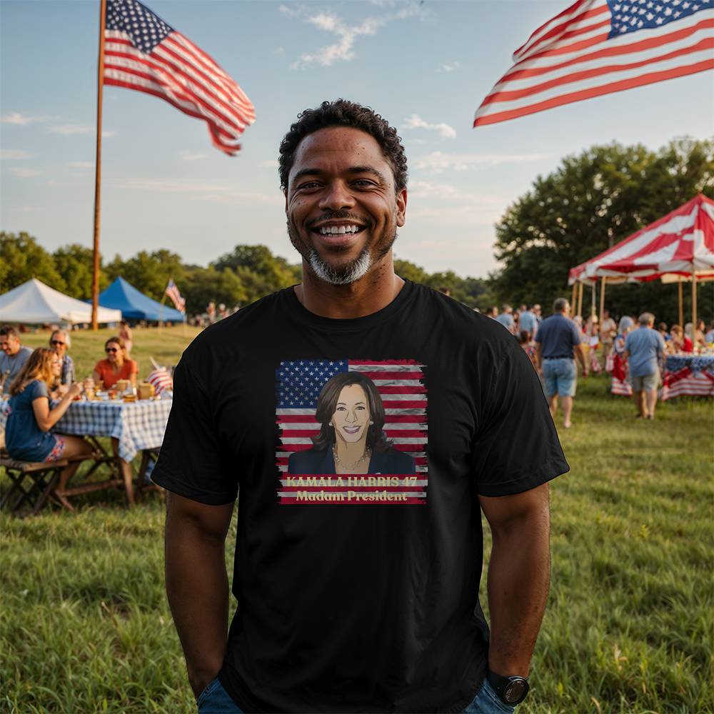 Madam President picture-Bella Canvas 3001 Unisex Jersey Tee,political t shirts, Kamala,Election,Vote,Democratic,Madam President,Election 141 - Essential Home Zone Essential Home Zone Clothing Madam President picture-Bella Canvas 3001 Unisex Jersey Tee,political t shirts, Kamala,Election,Vote,Democratic,Madam President,Election 141