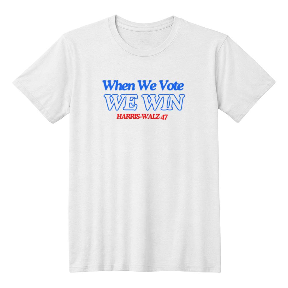 When we vote we win-Unisex Bella + Canvas 3001 Jersey Tee,Political t shirt,Election T-Shirt,LGBTQ Shirt,Kamala,Vote Shirt,Democrat tee 117 - Essential Home Zone Essential Home Zone Clothing When we vote we win-Unisex Bella + Canvas 3001 Jersey Tee,Political t shirt,Election T-Shirt,LGBTQ Shirt,Kamala,Vote Shirt,Democrat tee 117