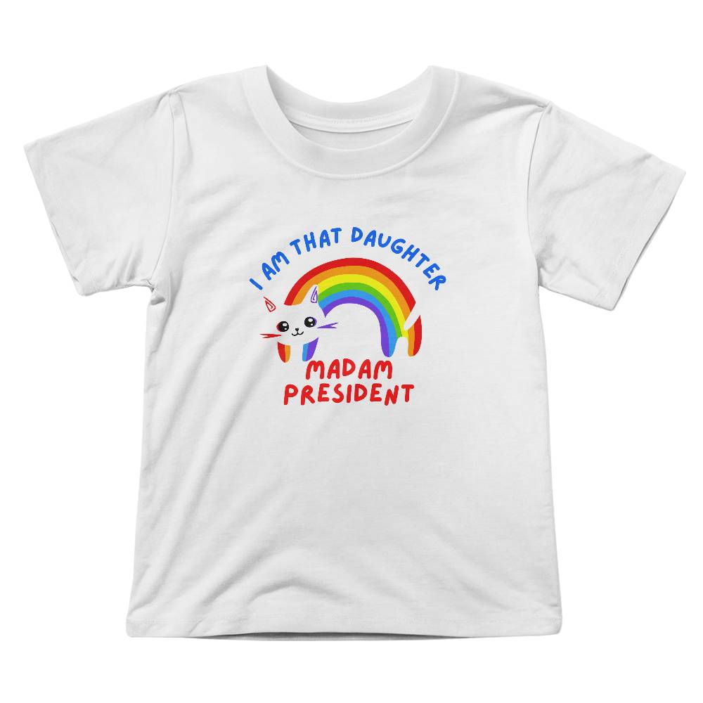 I Am That Daughter- Matching Parent's T shirt available-Bella + Canvas 3001T Toddler Jersey Tee 145T - Essential Home Zone Essential Home Zone White / 2T Clothing I Am That Daughter- Matching Parent's T shirt available-Bella + Canvas 3001T Toddler Jersey Tee 145T