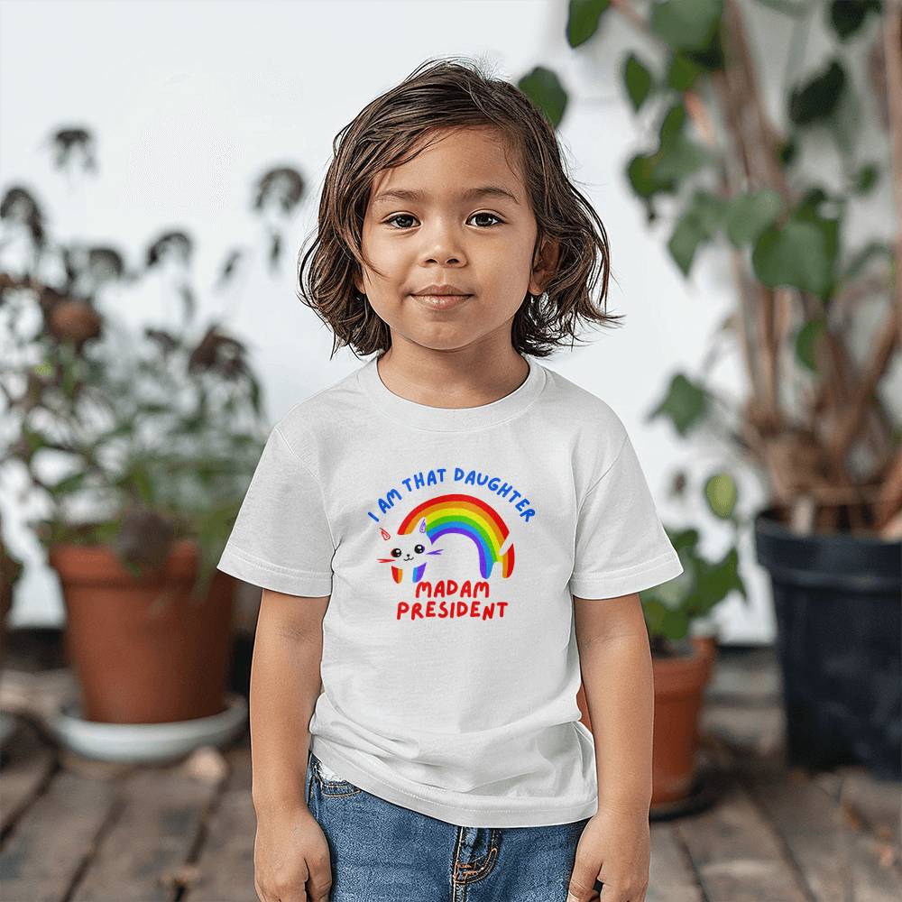 I Am That Daughter- Matching Parent's T shirt available-Bella + Canvas 3001T Toddler Jersey Tee 145T - Essential Home Zone Essential Home Zone Clothing I Am That Daughter- Matching Parent's T shirt available-Bella + Canvas 3001T Toddler Jersey Tee 145T