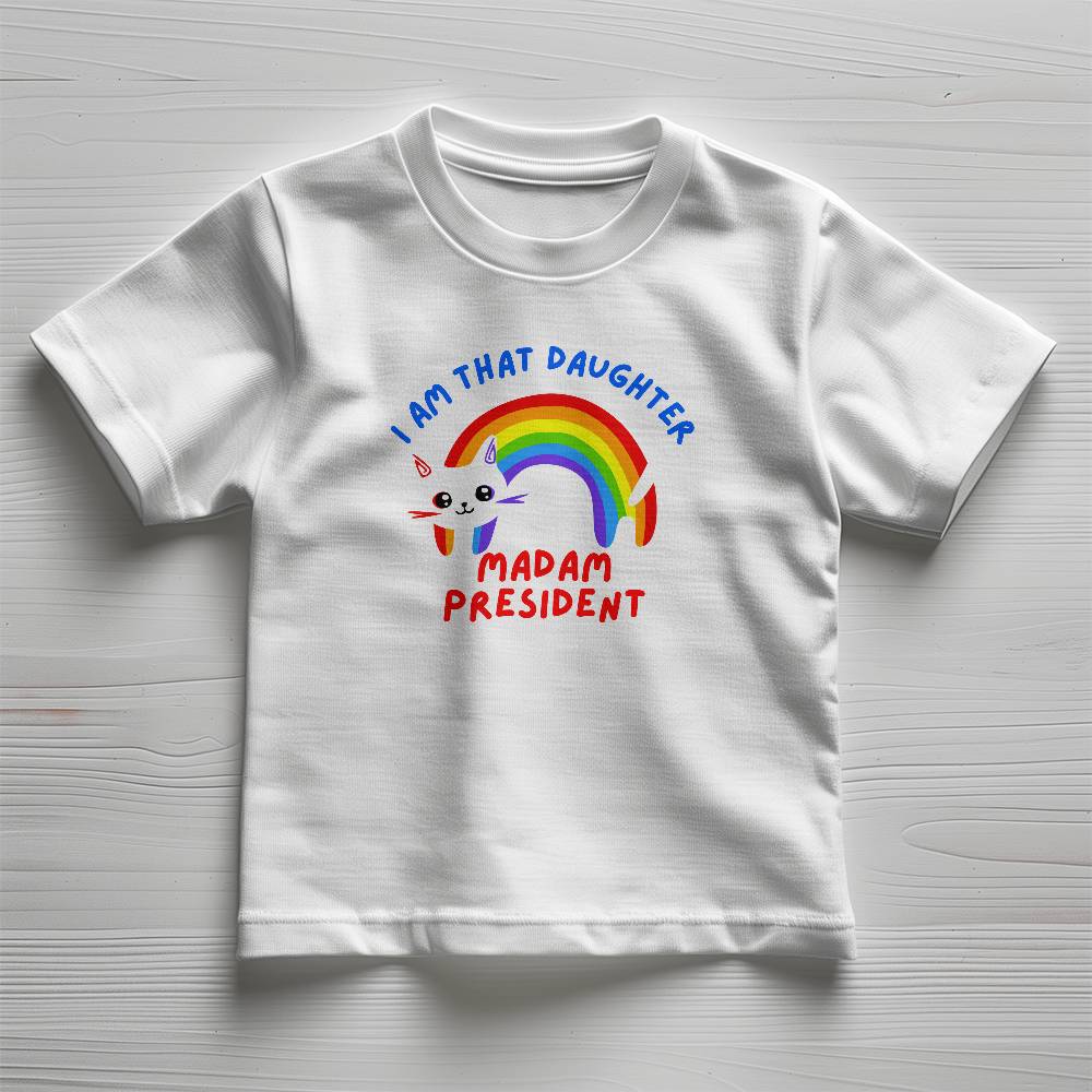 I Am That Daughter- Matching Parent's T shirt available-Bella + Canvas 3001T Toddler Jersey Tee 145T - Essential Home Zone Essential Home Zone Clothing I Am That Daughter- Matching Parent's T shirt available-Bella + Canvas 3001T Toddler Jersey Tee 145T