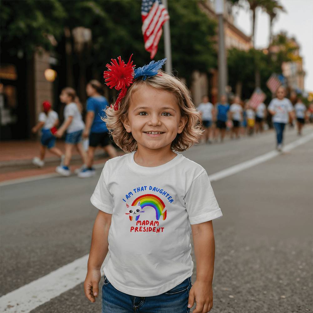 I Am That Daughter- Matching Parent's T shirt available-Bella + Canvas 3001T Toddler Jersey Tee 145T - Essential Home Zone Essential Home Zone Clothing I Am That Daughter- Matching Parent's T shirt available-Bella + Canvas 3001T Toddler Jersey Tee 145T