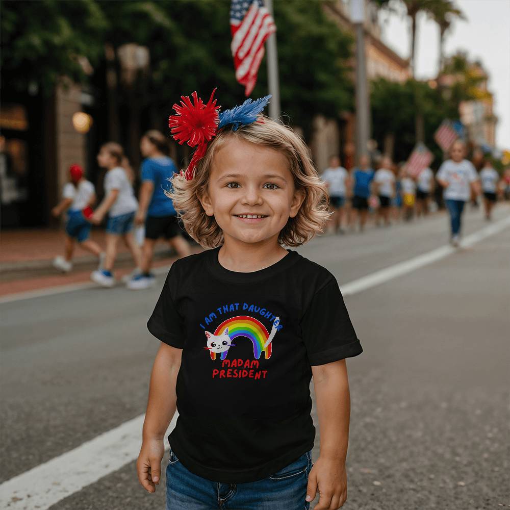 I Am That Daughter- Matching Parent's T shirt available-Bella + Canvas 3001T Toddler Jersey Tee 145T - Essential Home Zone Essential Home Zone Clothing I Am That Daughter- Matching Parent's T shirt available-Bella + Canvas 3001T Toddler Jersey Tee 145T