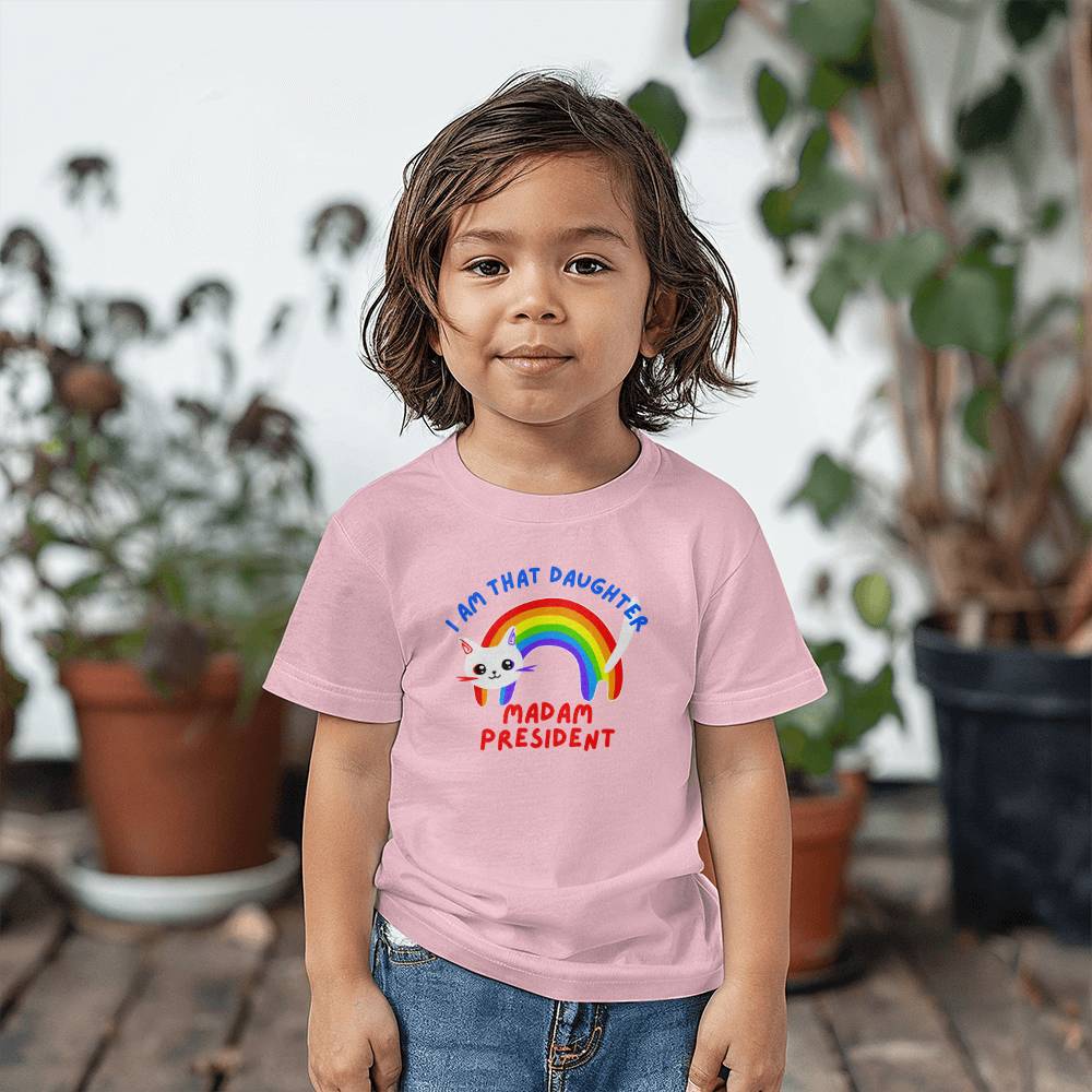 I Am That Daughter- Matching Parent's T shirt available-Bella + Canvas 3001T Toddler Jersey Tee 145T - Essential Home Zone Essential Home Zone Clothing I Am That Daughter- Matching Parent's T shirt available-Bella + Canvas 3001T Toddler Jersey Tee 145T