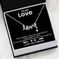 "Love" Script Necklace for her
