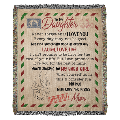 Daughter-Personalized Heirloom Woven Blanket 98