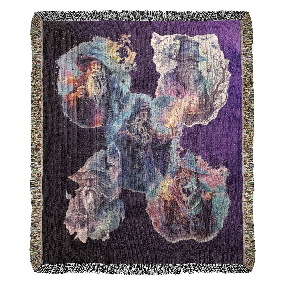 Wizards-A great gift for the wizard lover or any family member-Personalized this unique keepsake with our Heirloom Artwork Woven Blanket 36