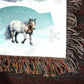 Wild Horses-Personalized this unique keepsake with our Heirloom Artwork Woven Blanket 10