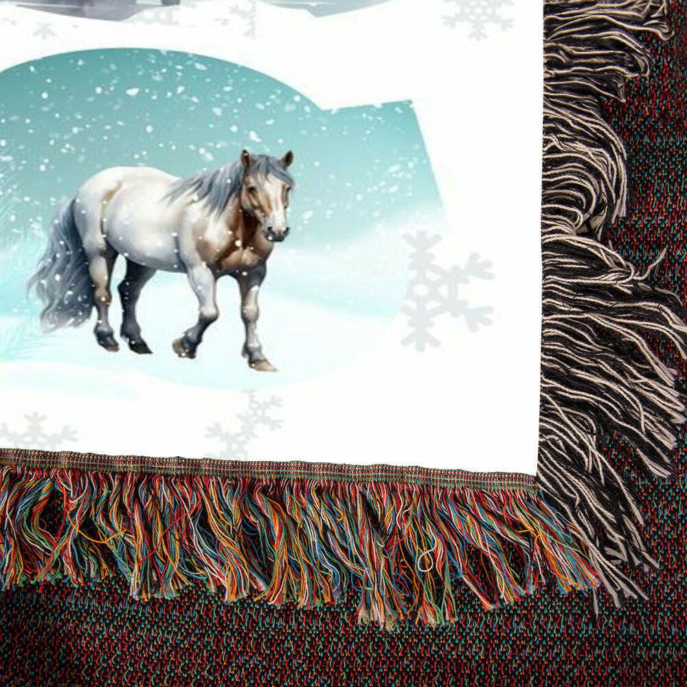 Wild Horses-A great gift for your wife or any family member-Personalized this unique keepsake with our Heirloom Artwork Woven Blanket 10