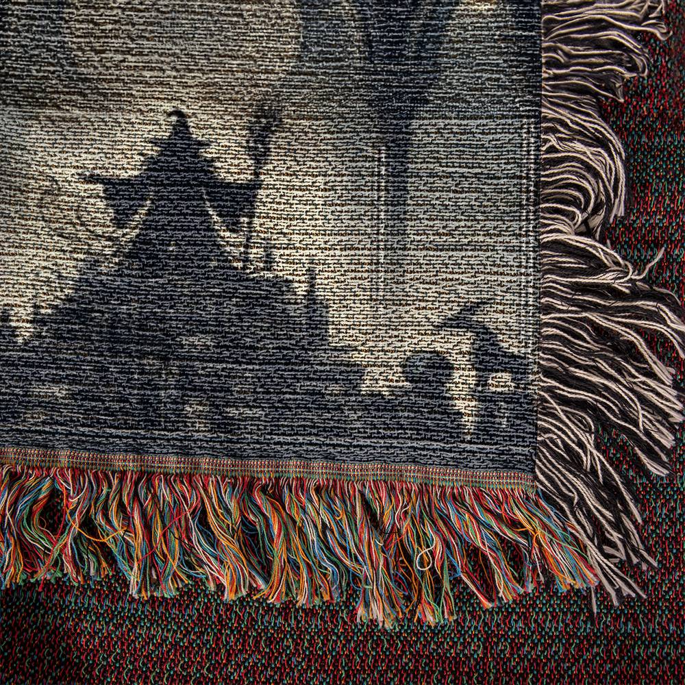 Wizards-A great gift for your daughter or any family member-Personalized this unique keepsake with our Heirloom Artwork Woven Blanket 71