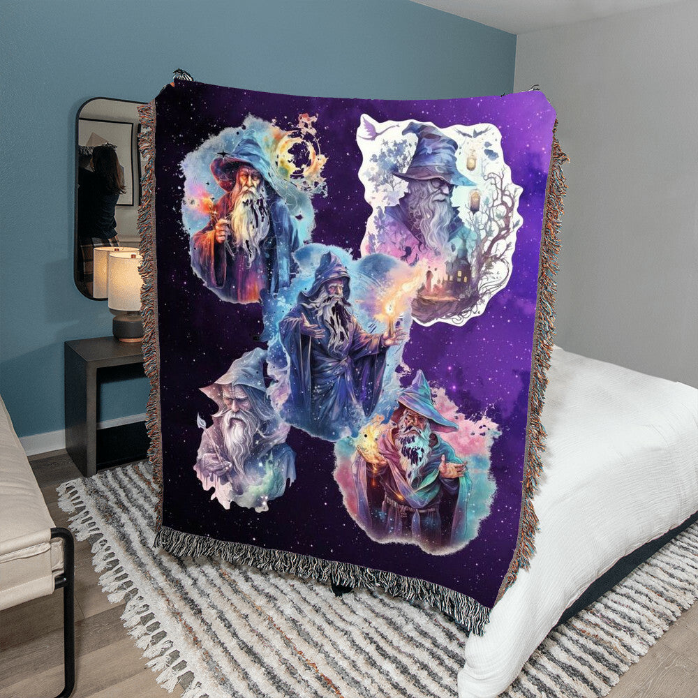 Wizards-A great gift for the wizard lover or any family member-Personalized this unique keepsake with our Heirloom Artwork Woven Blanket 36