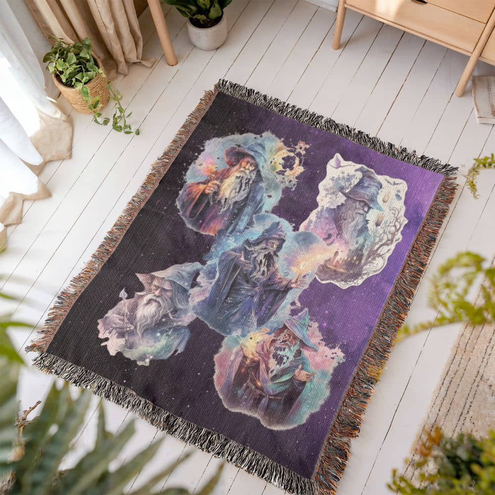 Wizards-A great gift for the wizard lover or any family member-Personalized this unique keepsake with our Heirloom Artwork Woven Blanket 36