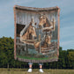Horses-A great gift for the horse lover or any family member-Personalized this unique keepsake with our Heirloom Artwork Woven Blanket 62