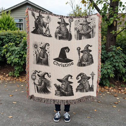 Wizards-For Your Wizard lover-Personalized this unique keepsake with our Heirloom Artwork Woven Blanket 15