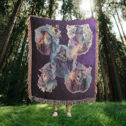 Wizards-A great gift for the wizard lover or any family member-Personalized this unique keepsake with our Heirloom Artwork Woven Blanket 36