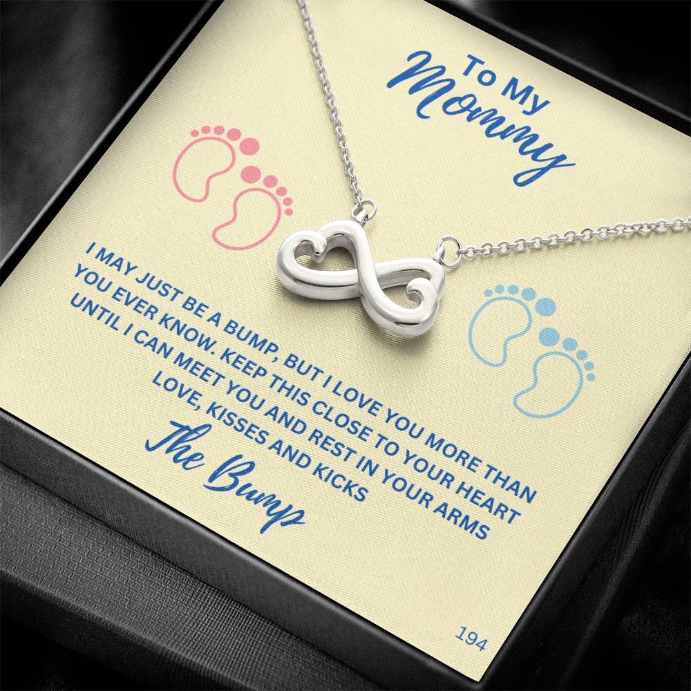 New Mom-Celebrate your everlasting love and express your affection with our Personalized  Endless Love Necklace that says "I'll love you till the end of time 194