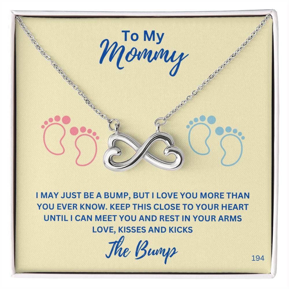 New Mom-Celebrate your everlasting love and express your affection with our Personalized  Endless Love Necklace that says "I'll love you till the end of time 194