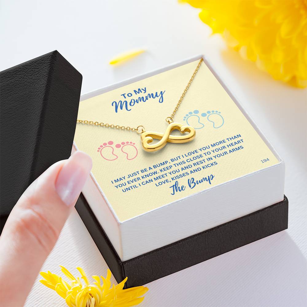 New Mom-Celebrate your everlasting love and express your affection with our Personalized  Endless Love Necklace that says "I'll love you till the end of time 194