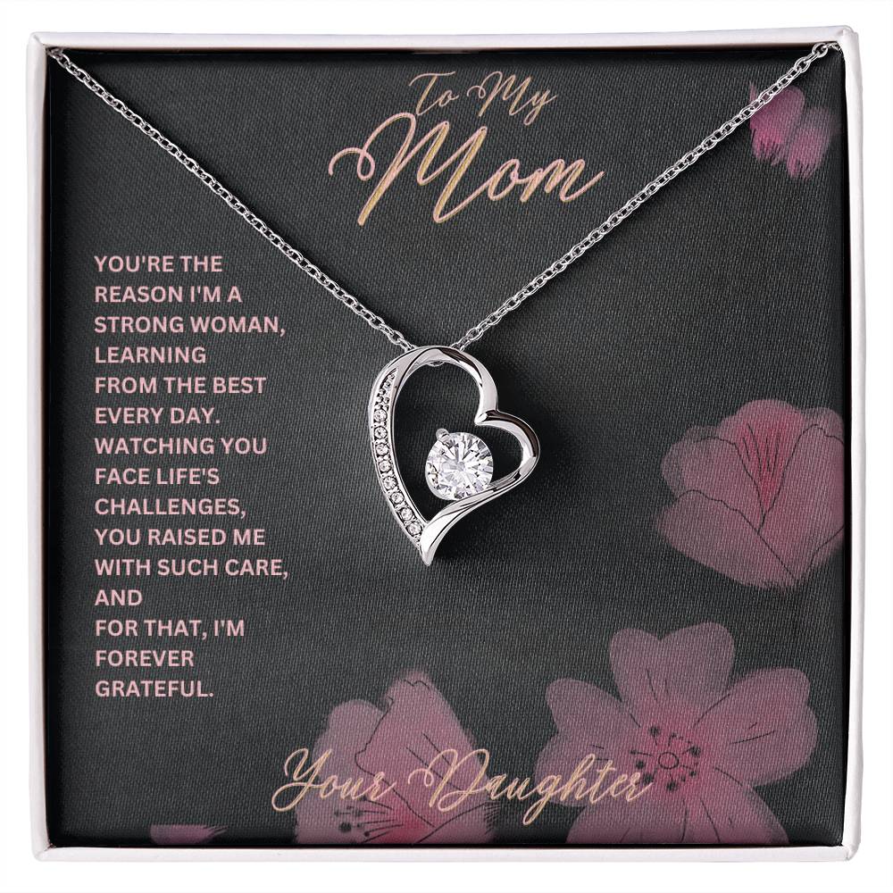 Mom- I'm a strong woman-Forever Love Necklace - Essential Home Zone Essential Home Zone Jewelry Mom- I'm a strong woman-Forever Love Necklace