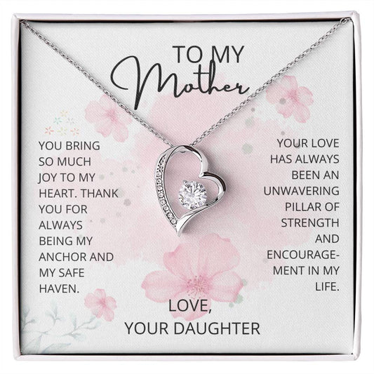 Mom- Being my anchor-Forever Love Necklace - Essential Home Zone Essential Home Zone Jewelry Mom- Being my anchor-Forever Love Necklace