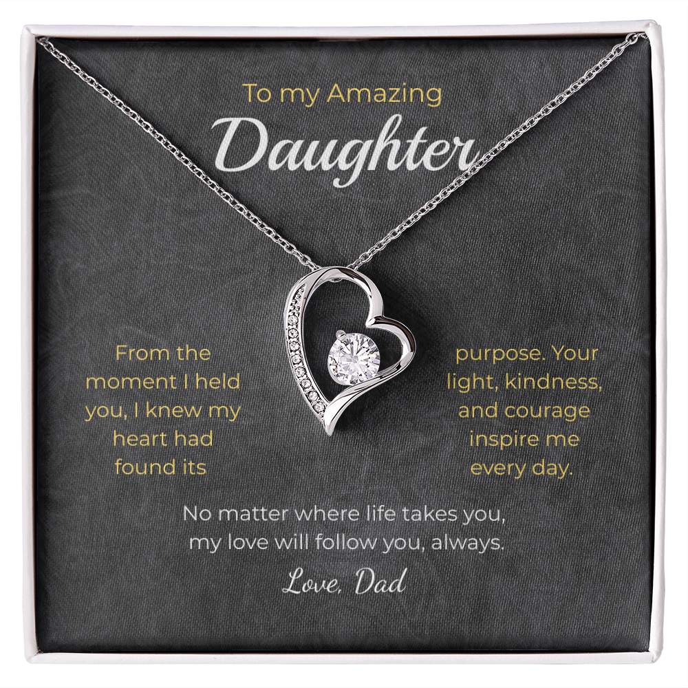 Daughter – Forever Love Necklace – Personalized Gift from Any Sender (83)