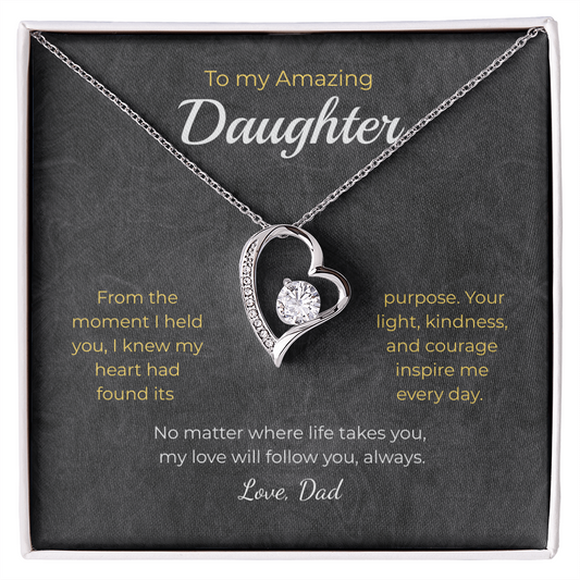 Daughter – Forever Love Necklace – Personalized Gift from Any Sender (83)
