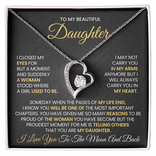 Daughter -Forever Love Necklace – You Will Always Be My Heart (14)