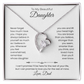 Daughter – Forever Love Necklace – Personalized From Name Gift (110)