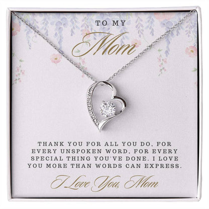 Mom- For all you do -Forever Love Necklace - Essential Home Zone Essential Home Zone Jewelry Mom- For all you do -Forever Love Necklace