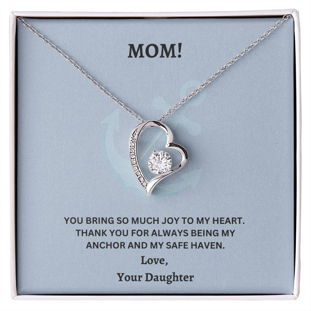 Mom- Being my anchor-Forever Love Necklace - Essential Home Zone Essential Home Zone Jewelry Mom- Being my anchor-Forever Love Necklace