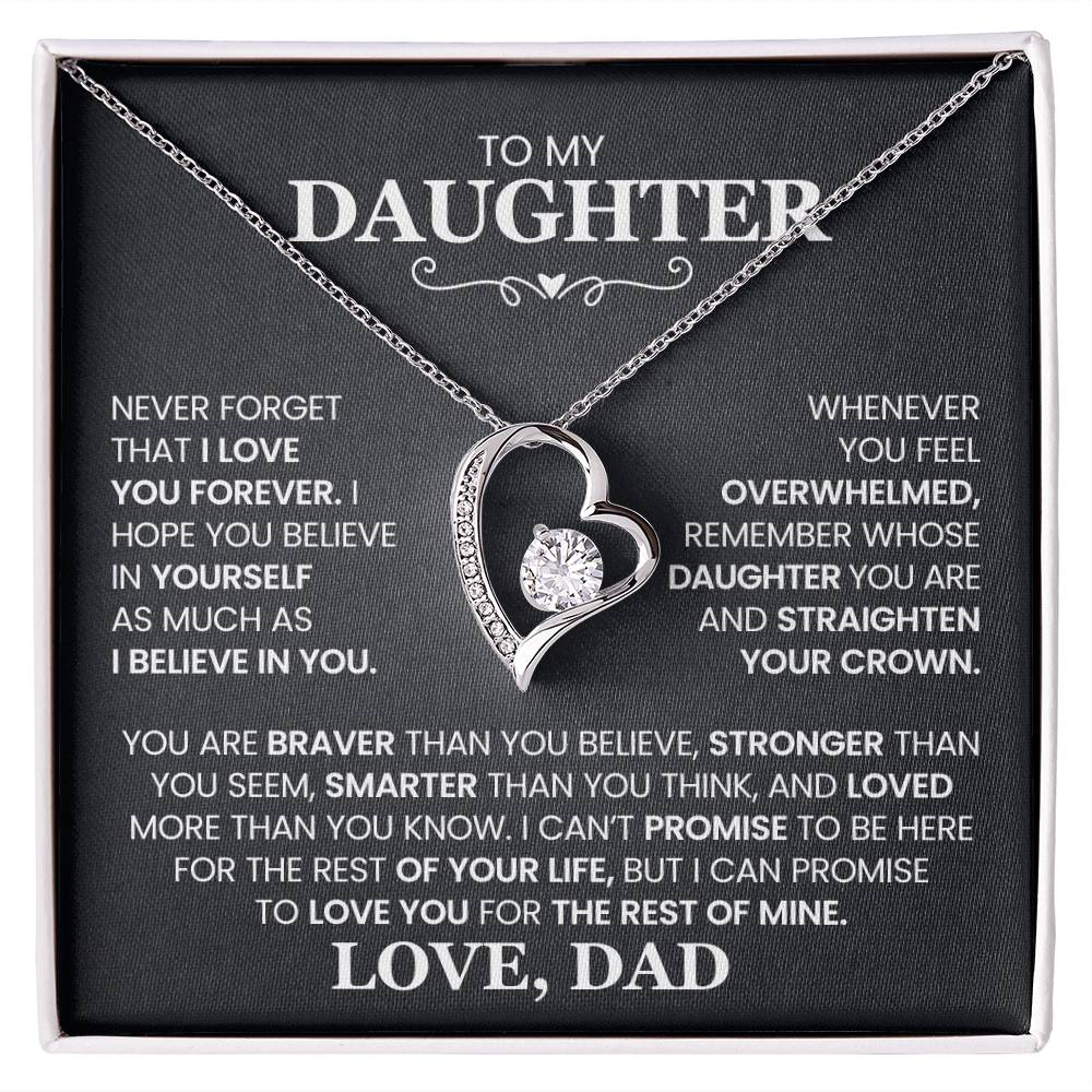 Daughter- Forever Love Necklace – Gift of Love and Strength (10)