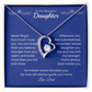 Daughter-Forever Love Necklace – Personalized Gift from Any Sender (118)