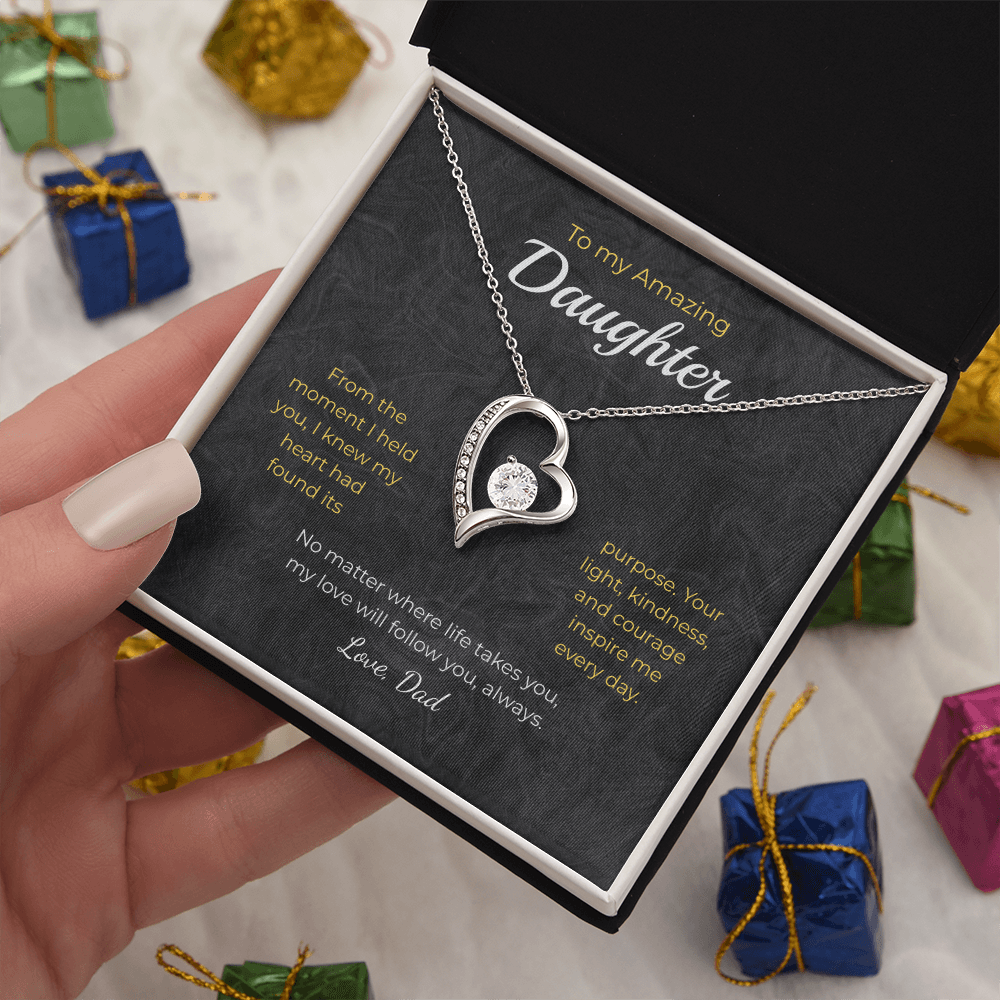 Daughter – Forever Love Necklace – Personalized Gift from Any Sender (83)