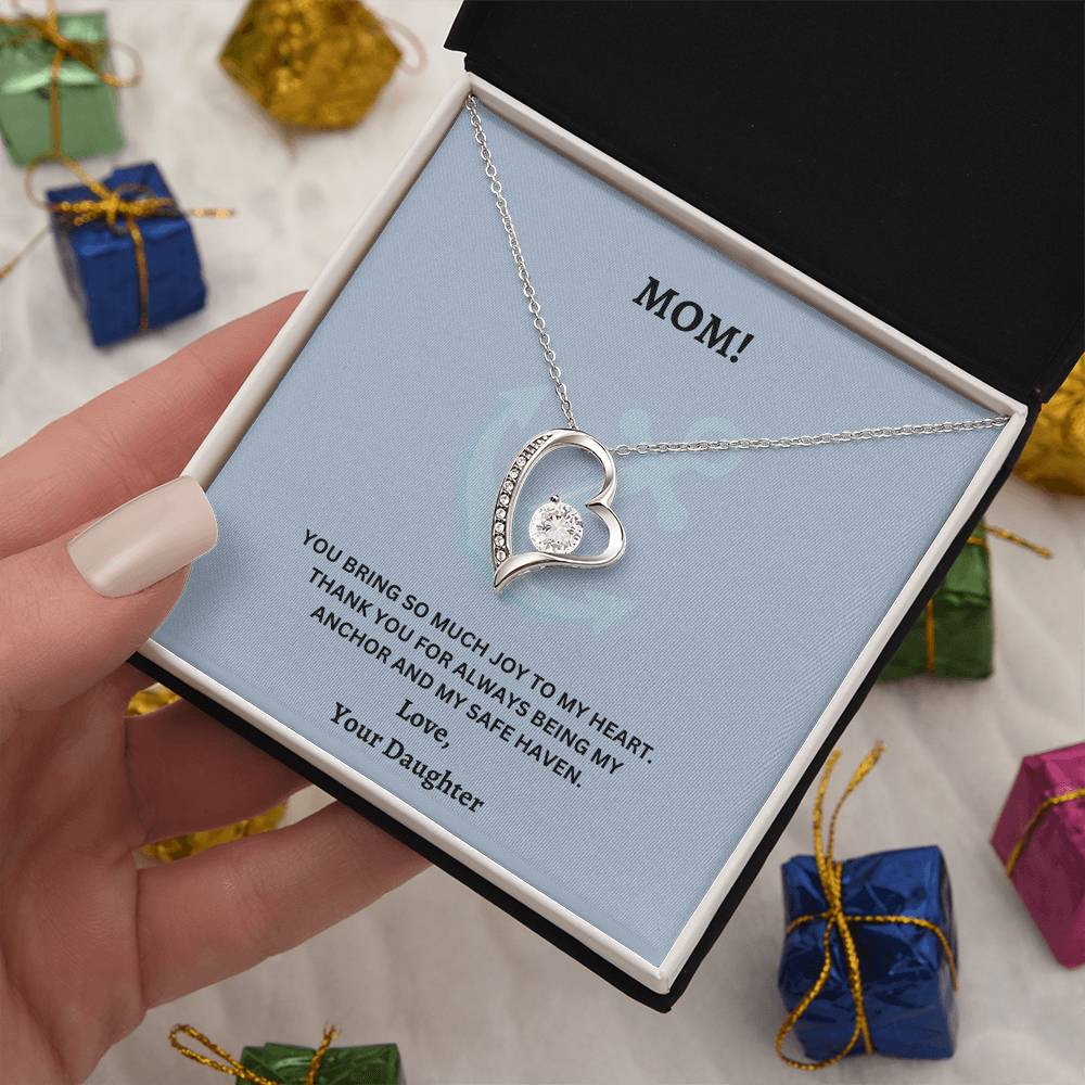 Mom- Being my anchor-Forever Love Necklace - Essential Home Zone Essential Home Zone Jewelry Mom- Being my anchor-Forever Love Necklace