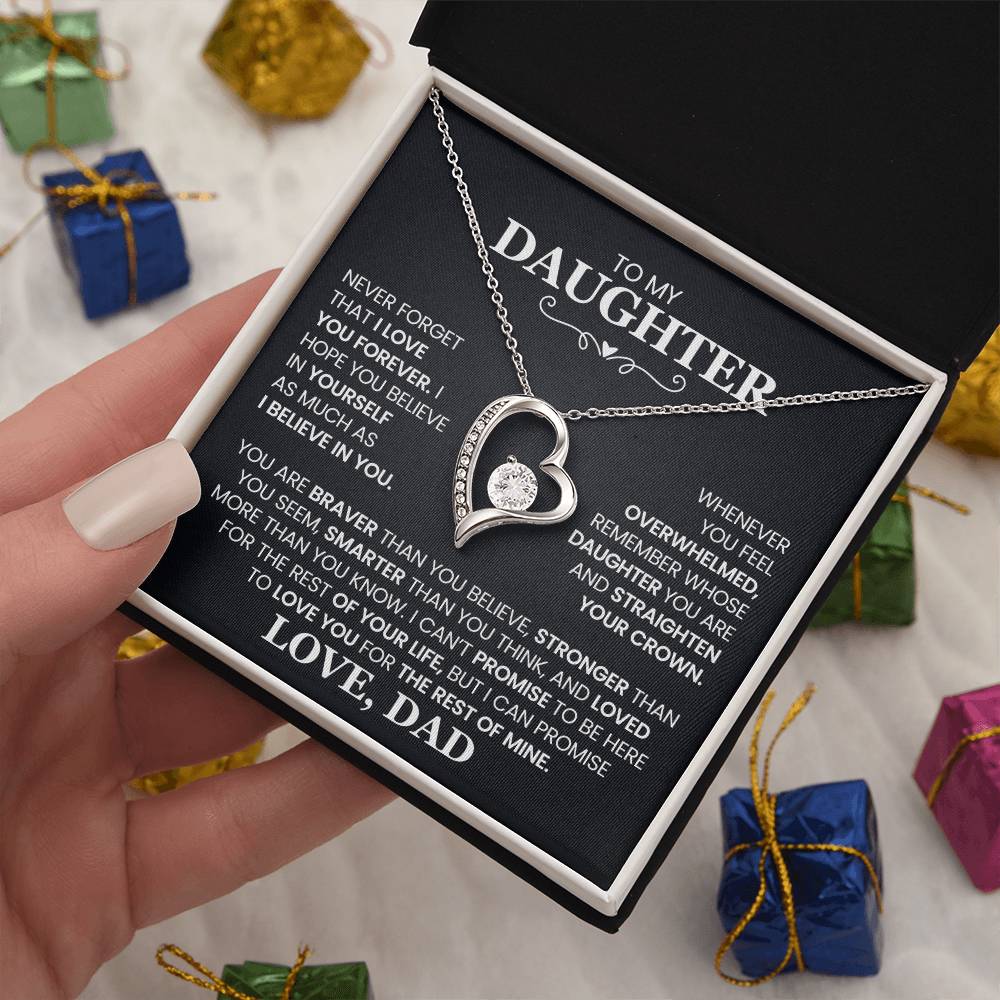 Daughter- Forever Love Necklace – Gift of Love and Strength (10)