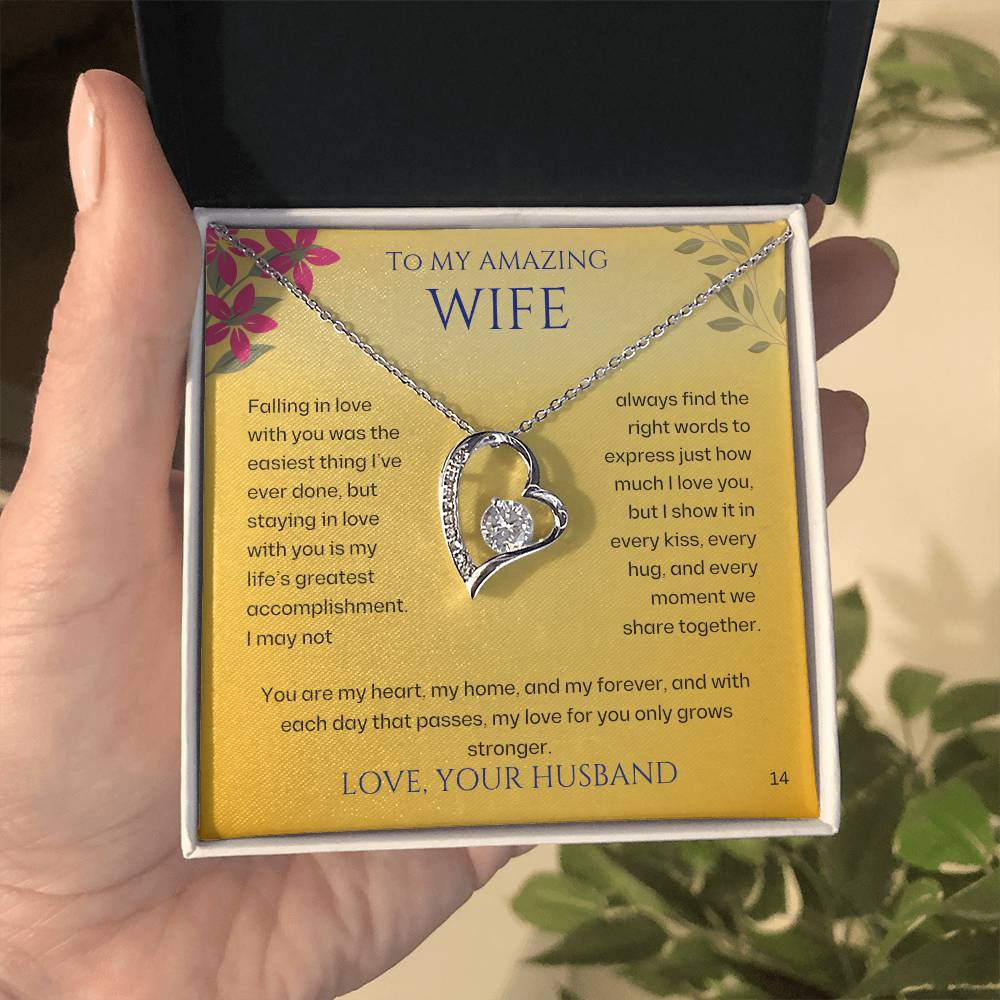 Wife-Personalized this dazzling Forever Love Necklace is sure to make her heart melt! 14